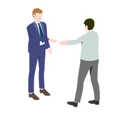 派遣先に当社スタッフが多数在籍する安心環境